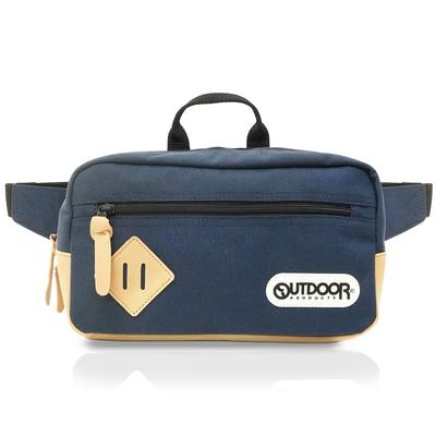 Shoulder Bag Classic Horizontal Waist Suede Organizer Navy [Outdoor Products]