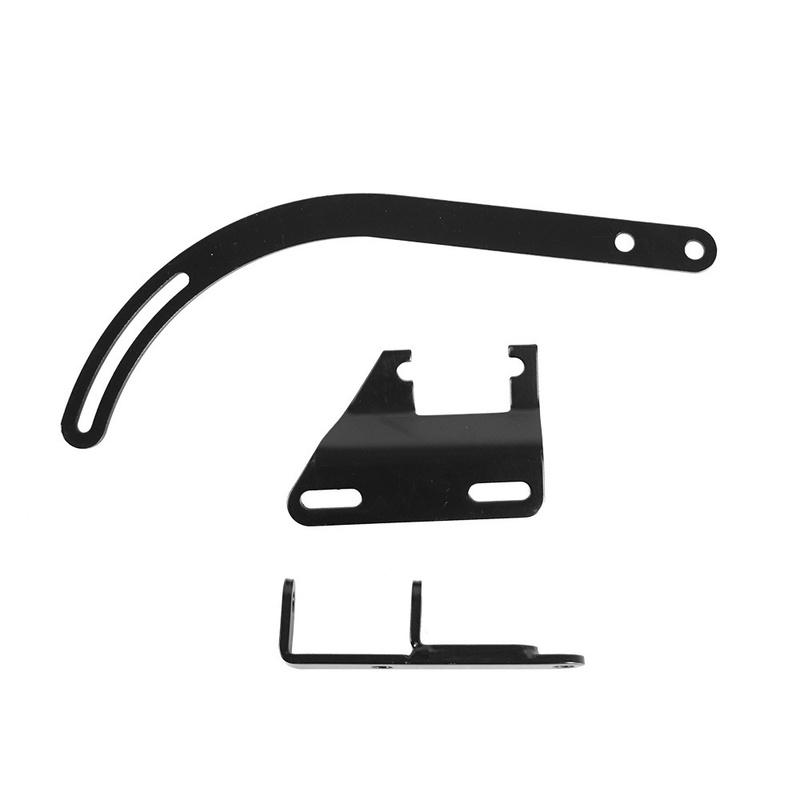3Pc Small Block Chevy Black SWP Short Water Pump Alternator Bracket For 1955-1968 SBC Small Block Chevy 265 283 305 Drivers Side