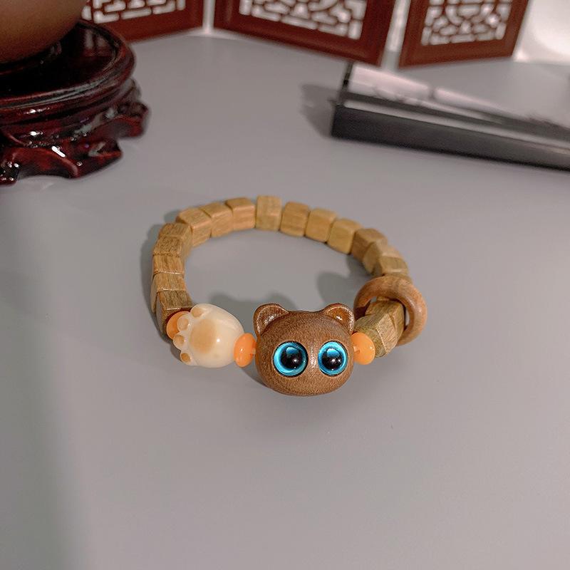 JYL TS Bracelet  Eye Dice Style Enhances Luck & Boldness green sandalwood kitten темно-фиолетовый