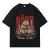Bober Kurwa Bobr T-shirts Drôle Castor Meme T-shirt Hommes Femmes Coton Classique Décontracté Lâche Surdimensionné Vêtements Anime T-shirt Streetwear