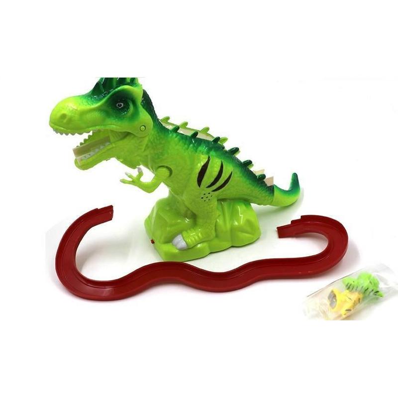 Barn Elektriske Baner Klatre Trapp Dinosaurleker Lysende Med Lyd Barn Dyr Modell Interaktiv