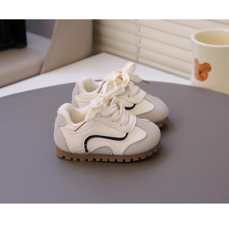Winter New Velvet Baby Toddler Shoes Soft Sole Non-slip Men's and Women's Baby Cotton Shoes Warm Small Board Shoes