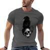 Raven And Skull Tshirt Work Utility Short Sleeve Shirt