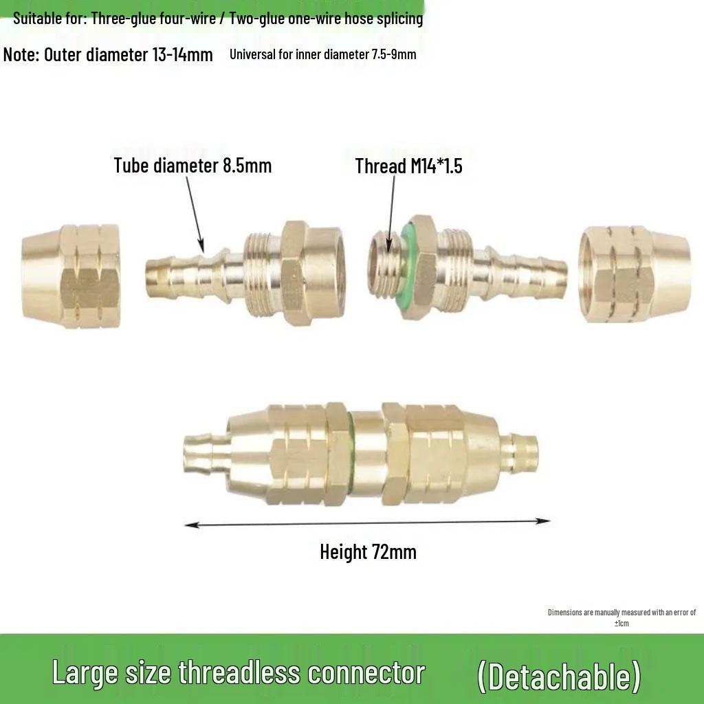 Leak-Proof Agricultural All-Copper High-Pressure Hose Connector for Water Pipe Repair