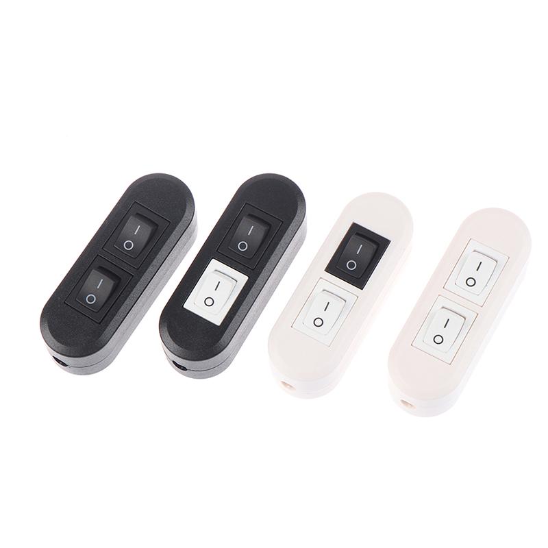 1pcs Double Double Control Table Lamp Floor Lamp Mother Lamp Online Switch Two-button Dual Control Switch