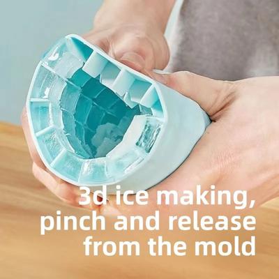 Ninja Ice Maker Machine, Silicone Ice Cube Mold Tray for Kitchen, Ice Cream & Popsicle Molds, Summer Cooling Gadgets, Ice