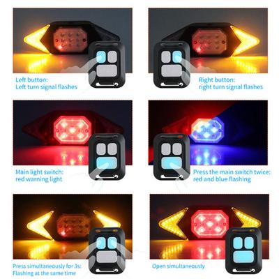 USB Rechargeable Turning Signal Cycling Taillight Bicycle Light Remote Control