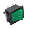 Green Rocker Switch Water Proof Cover 4 Pins 16A 250V AC DPST Easy