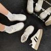 Kleine weiße Schuhe Damen neu Frühling und Herbst Plateau Retro Lässig Vielseitig Studenten Sportschuhe