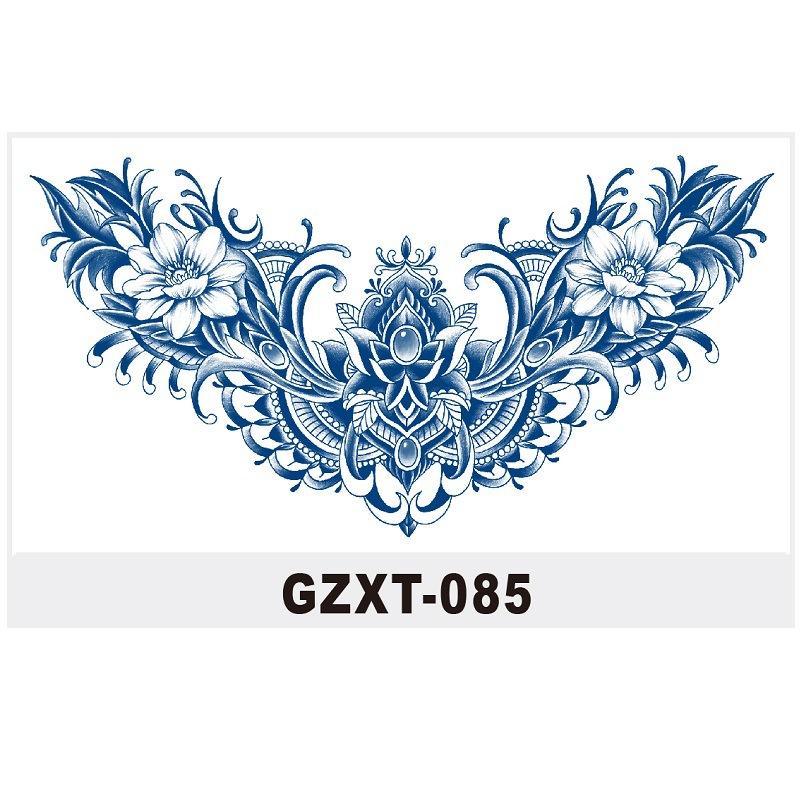 Herbal Tattoo Sticker Large Pattern Chest Sticker Juice Sticker Can'T Be Washed Off Semi-Permanent Water Transfer Gzxt