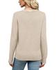 Women's Casual Solid Color Knitted Pullover Sweater - Autumn/Winter Collection