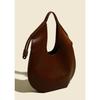 Womens Brown Handbag Minimalist Casual Tote Bag Large-Capacity Commuting Shoulder Armpit Large Handbag Designer Business Clutch