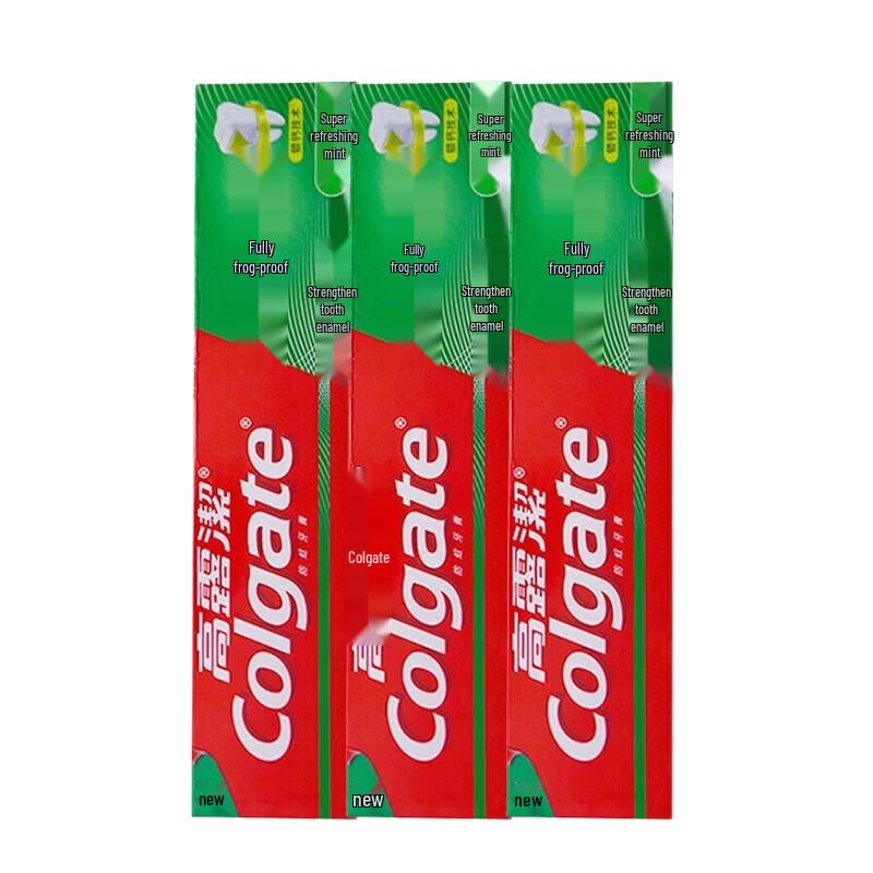 Colgate Total Anti-Cavity Super Refreshing Mint Toothpaste (3 x 250g)