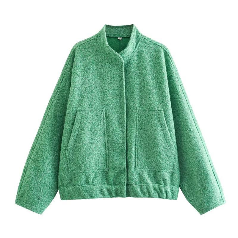 Woman Tweed Jacket Coat Fluffy Plush Jackets for Women Bomber Jacket Coat Autumn Winter Black White Demi-season Jacket