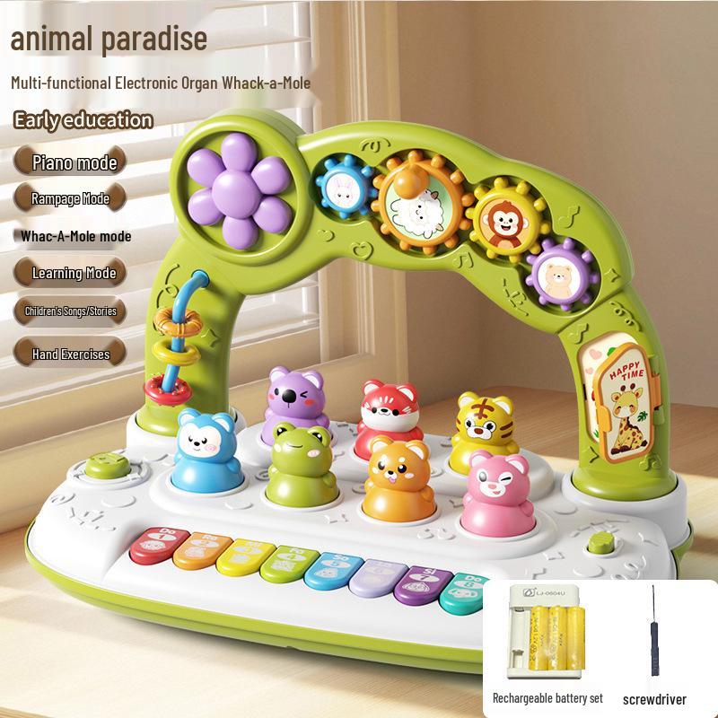Téléphone et Piano Jouet Multifonctionnels pour Enfants avec Lumières et Musique pour l'Éducation Précoce