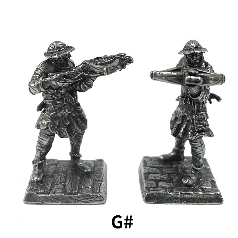 1PC Ancient Rome Soliders Figurines Miniatures Vintage Metal Soldiers Model Statue Desktop Ornament Gift