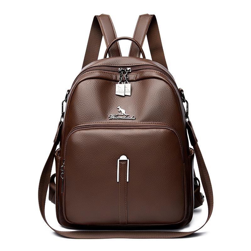 

Genuien Brand Soft Leather Backpack Casual Back Pack for Women High Quality Backpacks Female School Bags for Teenage Girls Sac