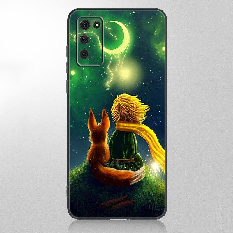 

Чехол «Маленький принц с лисой» для Samsung Galaxy A12 A02S A22 A32 A52 A72 A71 A51 A41 A31 A21 A11 A50 A70 A10S A20S, черный чехол Samsung A52