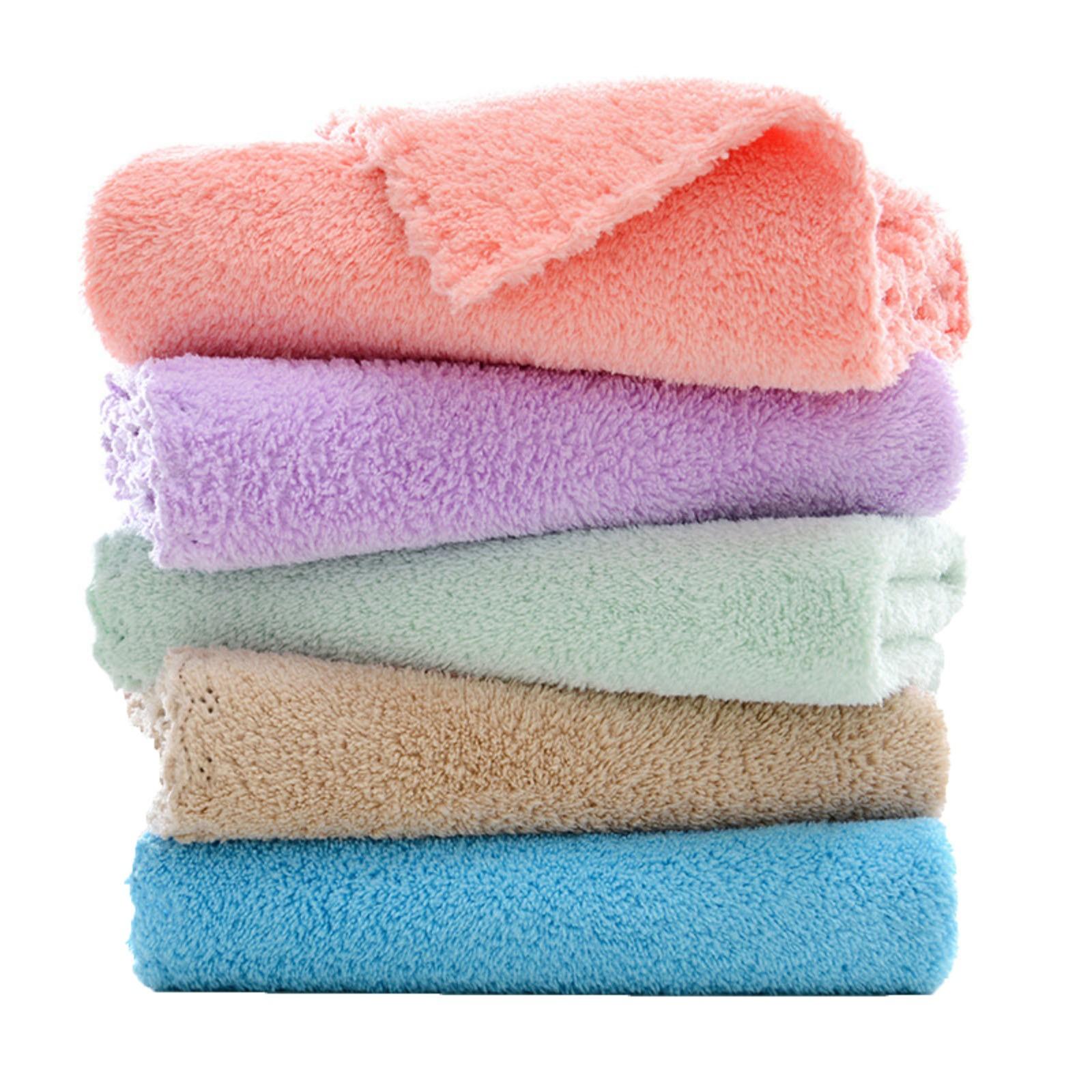 

10 полотенец для лица из микрофибры, полотенца для лица, полотенца для лица из кораллового флиса, квадратные полотенца для женщин (случайные цвета)