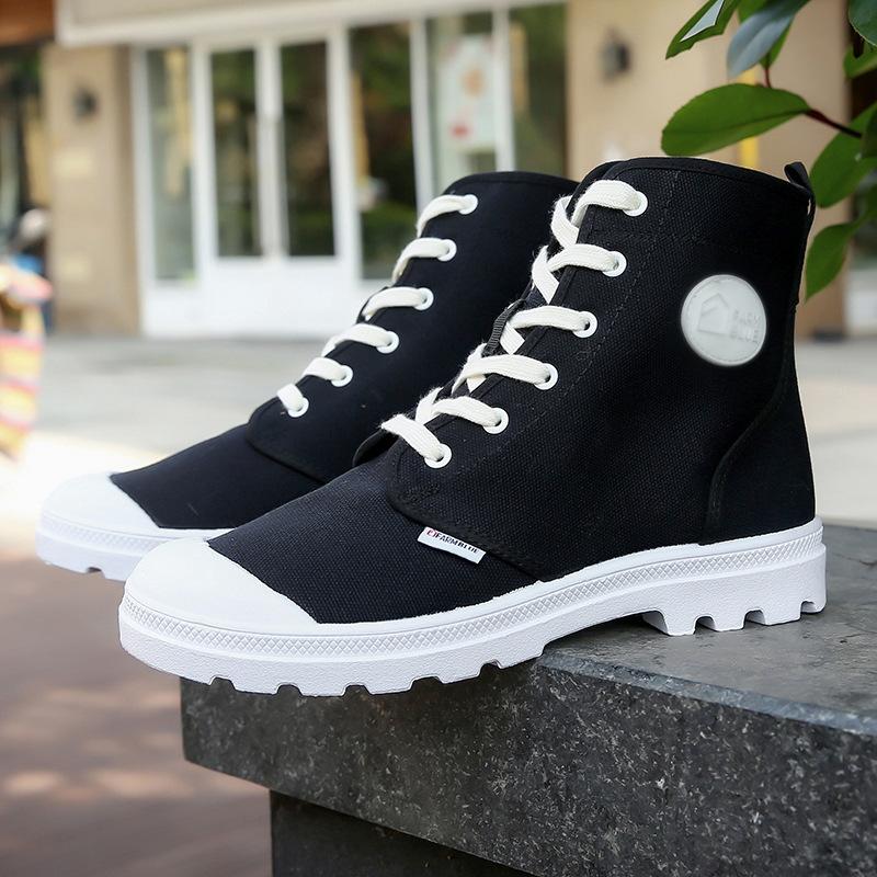 Módní pánské plátěné boty vysoké kotníkové boty vojenské taktické pánské boty ležérní pánské tenisky všechny roční období unisex džínové dámské boty