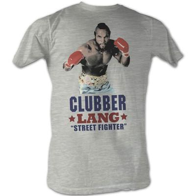 Rocky Street Fighter Γκρι Ανοιχτό Μελανζέ Unisex T-shirt