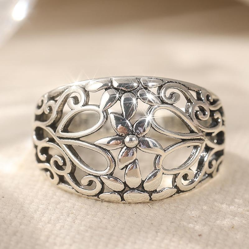 Bohemian style vintage floral bracelet, handmade
