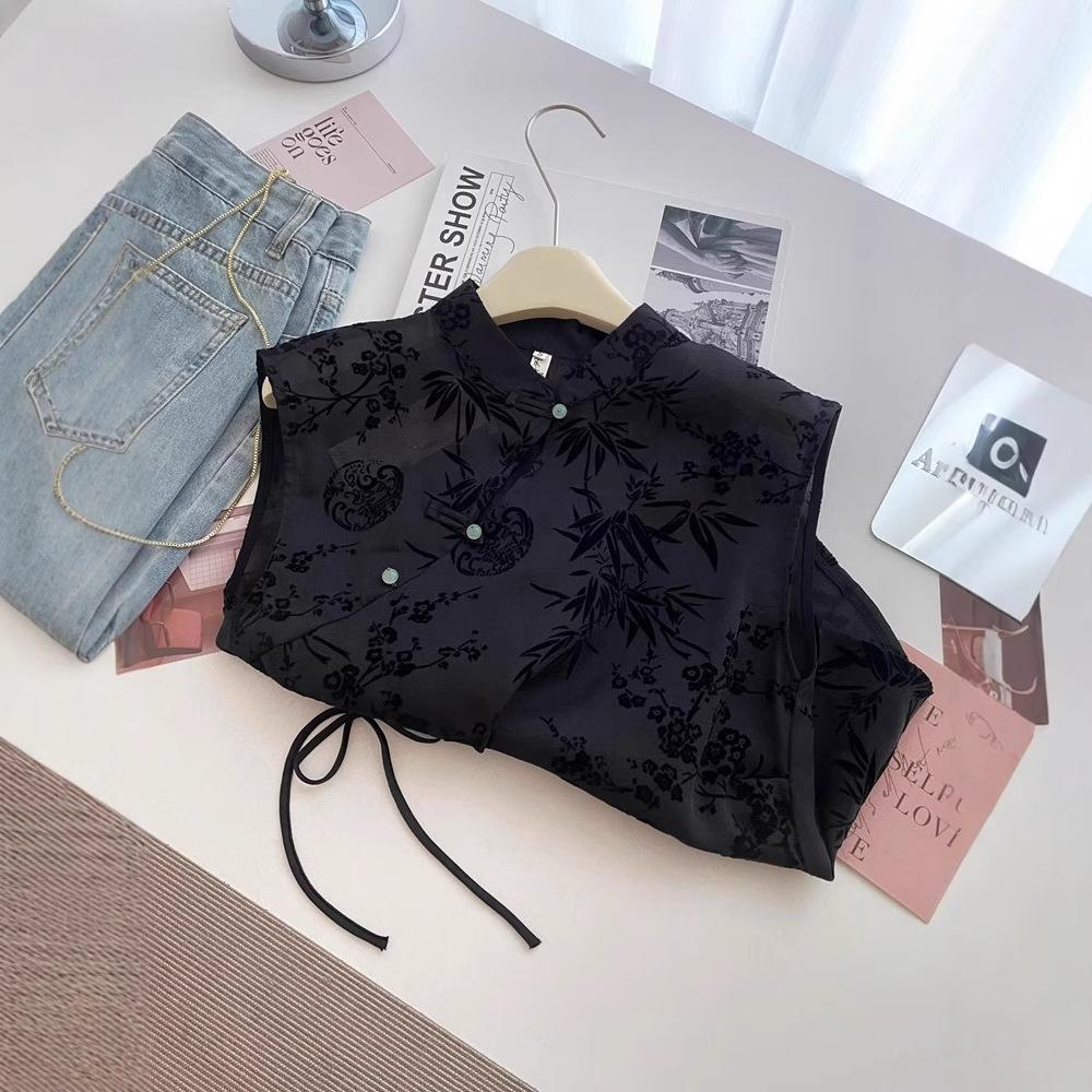 Retro Thin Shirt, Chinese Cheongsam Top, Short-sleeved T-shirt