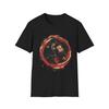 Liu Kang Mortal Kombat T Shirt Dragon Fire Circle Fighting Game Graphic Tee