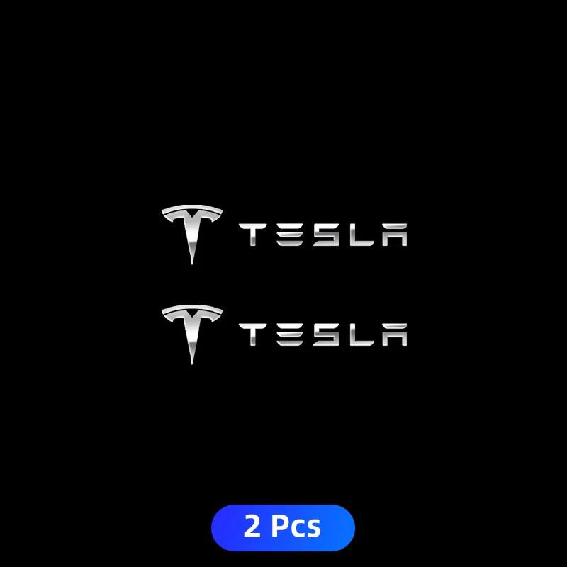Car Sticker 2025 New Tesla Metal Emblem Auto Decor Wiper Decals Reflective Car Window Stickers For Tesla Model 3 Model Model X Y