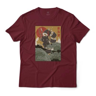 Drachen Sushi Japanische Kunst Ästhetik Grafik T-Shirt Unisex Leichte Baumwolle