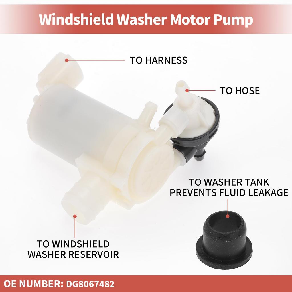 ACROPIX Čerpadlo ostřikovače s průchodkami pro Mazda2 2007 2015 Číslo čerpadla kapaliny do ostřikovačů: DG8067482 1 balení