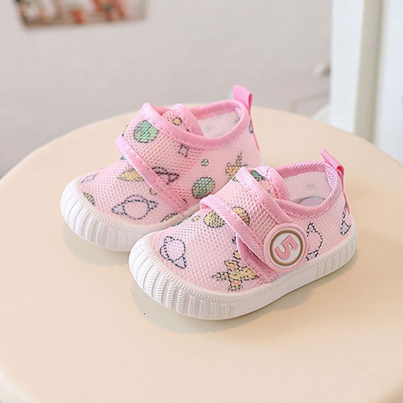 Baby Breathable Mesh Walking Shoes Infant & Toddler Pre-Walking Shoes 0-3 Years, Unisex Lightweight First Walkers