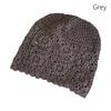 Fashion Vintage Artistic Beret Cap Hollowed-out Hand-Made Skullies Hat Breathable Sweet Knitted Hat Women