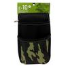 KOZUCHI WORK TIME Small Waist Camouflage Depth Height Width 15cm Electrician's Pouch, 2-Drawer, Green, E-10MG, Dimensions 21cm, 12cm,