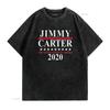 Herren Jimmy Carter für den Präsidenten der Vereinigten Staaten 2020 T-Shirt Schwarz 2XL Vintage Gewaschen Leicht Atmungsaktiv Vielseitig