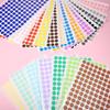 3240 Pcs Colored Dot Stickers 1/2 Inch, Removable Colorf Dots Stickers Self Adhesive Round Sticker 1/2 Inch for Women Men Reward Home Office Table
