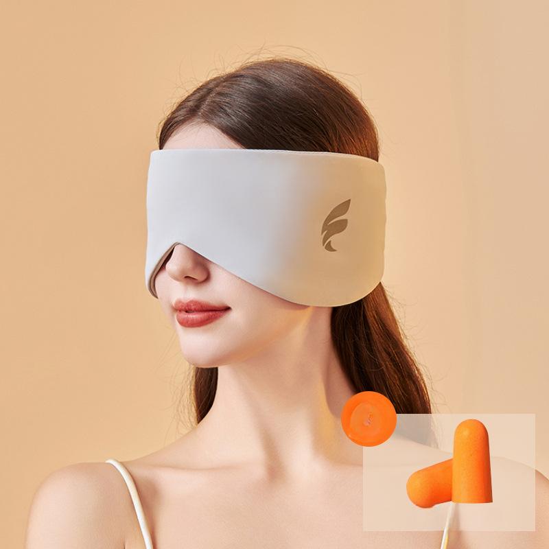 

Маска для сна на глаза, светоблокирующая, двойная сенсорная маска для глаз с функцией охлаждения и тепла, звукоизоляционная маска для ушей, регулируемая маска для сна на глаза