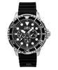 Pro Diver GMT Silicone Strap Black Dial Quartz 47234 Men's Watch