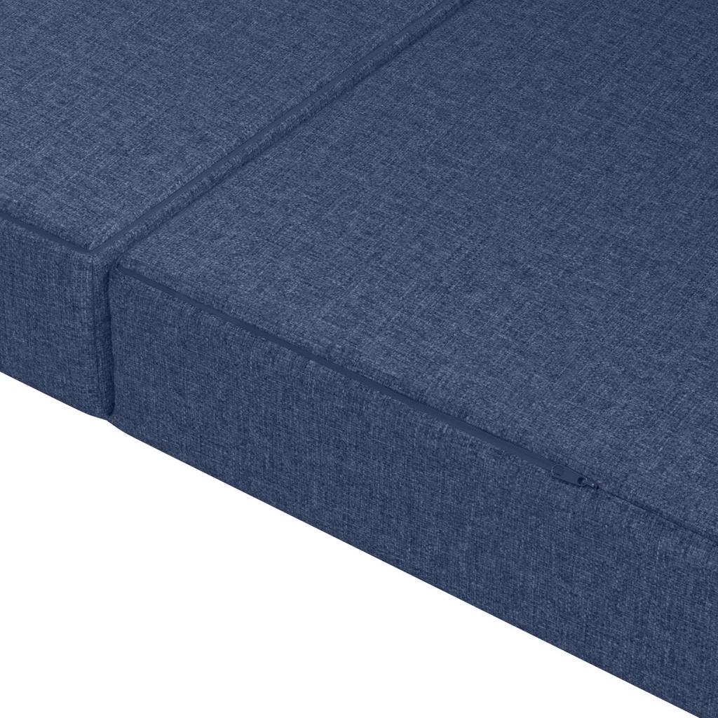 Folding Sofa Bed 80 x 67 x 45 cm Blue