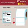 Waterproof Self-Adhesive Thermal Label Paper for ePacket Waybills, 100x150 Mm