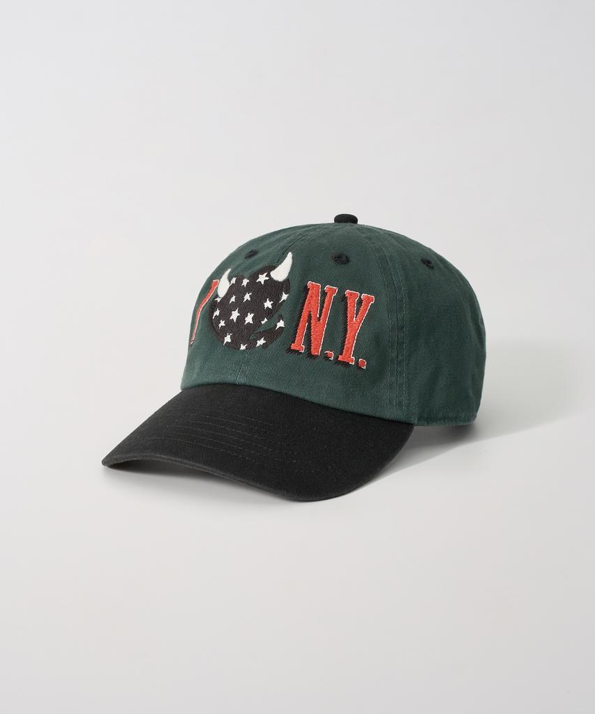 Gameoncheupaeb Washed I Love N.Y. Ball Cap (Dark Green)