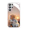 Katzen Geeignet für Samsung S24PLUS Handyhülle S23 Mädchen S22 Hautfreundlich A52 Glashülle A54 Rundumschutz A14