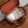 Light Luxury Glass Travel Tea Set, One Pot of Four Cups, High-end Portable Bag, Ceramic Liner Filter, Business Gift Souvenir