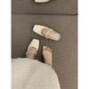 Sanfte Halbschuhe flacher Boden Saison flach Karte Kette Temperament Mary Jane Schuhe Tasche Kopf Einzelschuhe