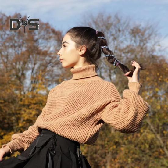 Sports Hair Tie No Damage Long Curly Thin Hair Elastic Ponytail Holder Braided Hair Tie Scrunchies Band Wrap Rope Women Hair Accessories