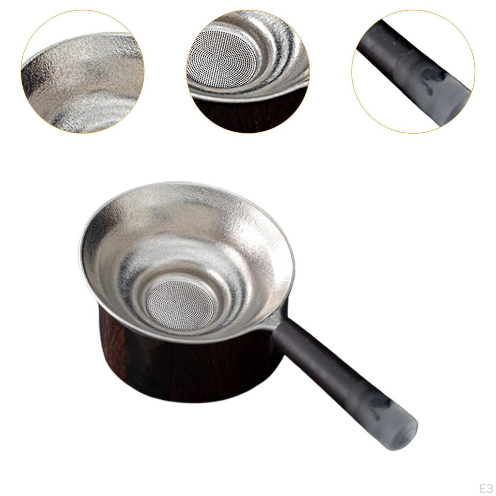 Sada filtrů na Kung Fu čaj s rukojetí a základnou pro sypaný čaj