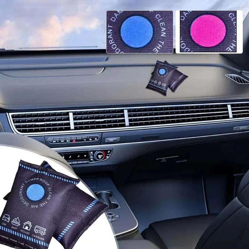 Reusable Dehumidifier Bag With Color Indicator Professional Car Interior Car Dehumidifier Bag Home Closet Humidity Absorber Bag