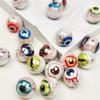 4/6/12pcs Realistic Halloween Eyeball Colorful Fake Eyes with Red Veins Halloween Party Decor Goodie Bag Stuffer DIY Supplies