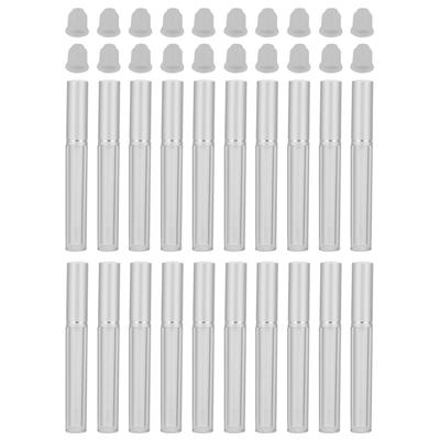 20 Stück 3ml Lipgloss-Tube Wiederverwendbare Leere Nachfüllbare Lippenbalsamflasche Klarer Kunststoff Lipgloss