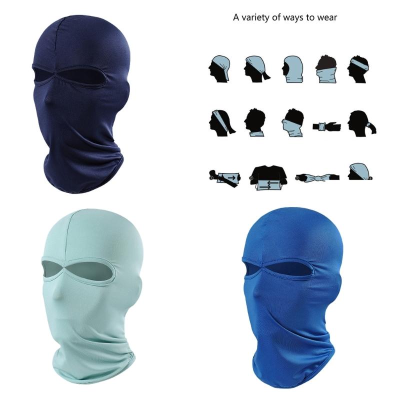 Helmets Liner Full Head Mask Breathable Sports Balaclava Hat Quick Dry Windproof Full Face Mask for Women and Men